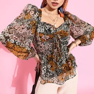 *Athena Floral Top